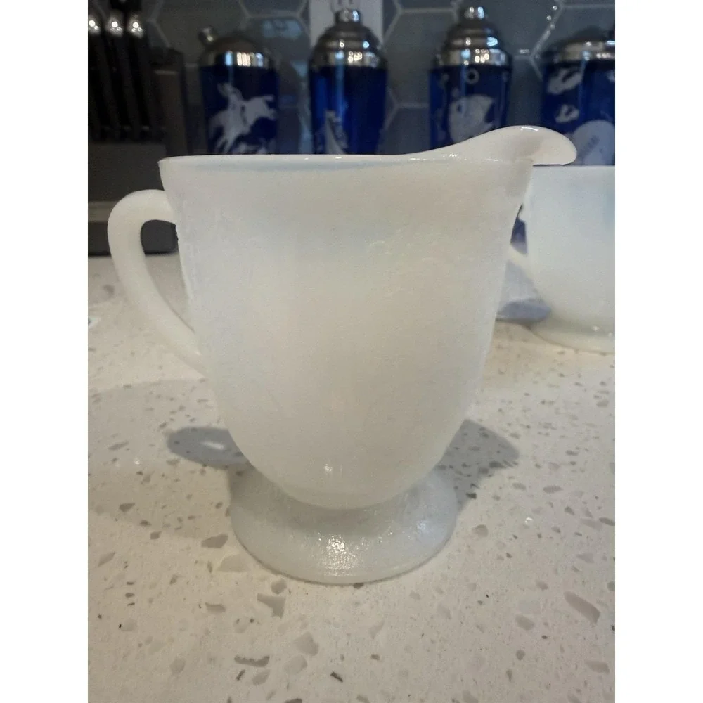Macbeth Evans American Sweetheart Monax Creamer And Sugar Set Depression Glass